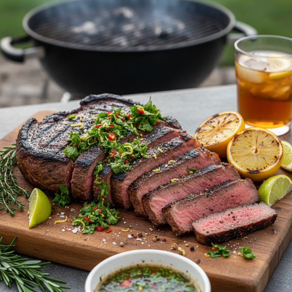 Zesty Marinated Grilled Flank Steak recipe