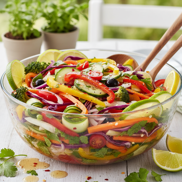 Zesty Marinated Vegetable Fiesta Salad recipe