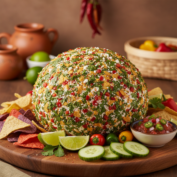 Zesty Mexican Cheese Ball Delight recipe
