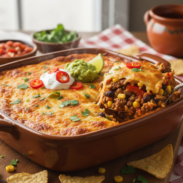 Zesty Mexican Fiesta Casserole recipe