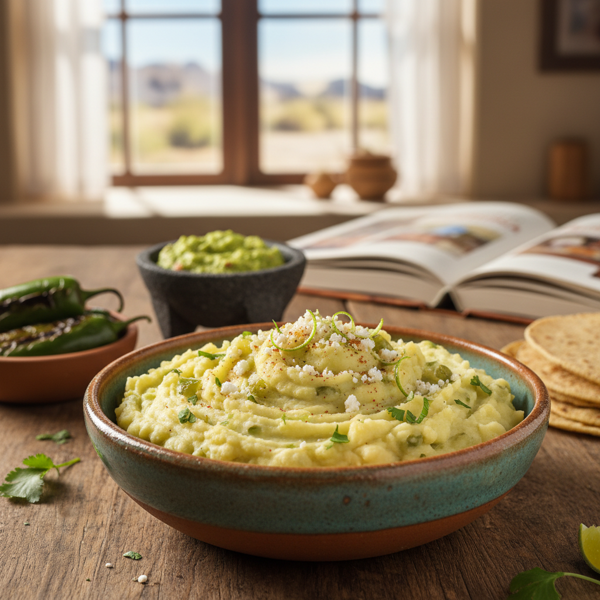 Zesty Mexican Green Chile Mashed Potatoes recipe