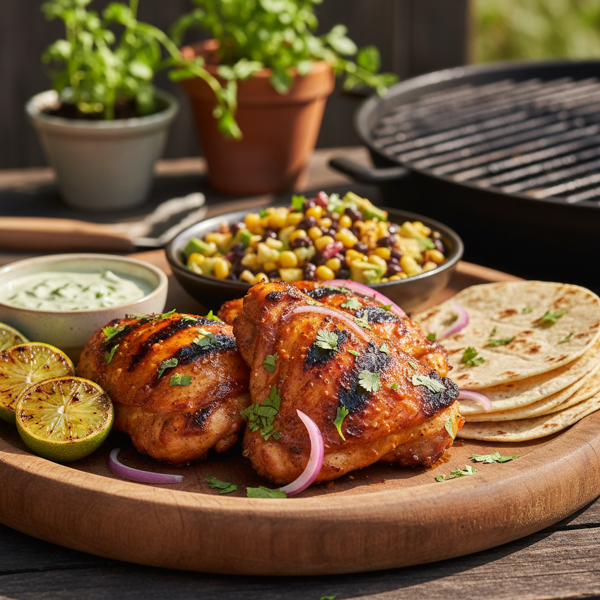 Zesty Mexican Grilled Chicken Thighs recipe