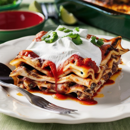 Zesty Mexican Lasagna Delight recipe