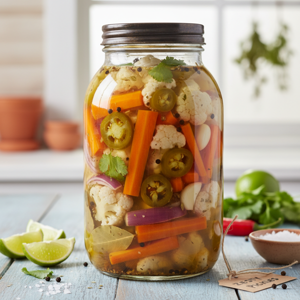 Zesty Mexican Pickled Veggies recipe