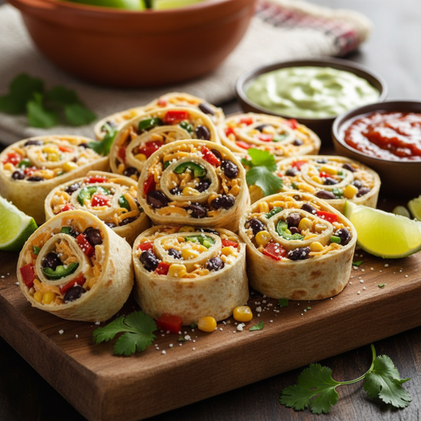 Zesty Mexican Pinwheel Bites recipe