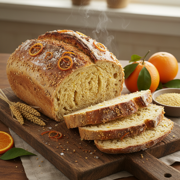 Zesty Millet and Orange Artisan Bread recipe
