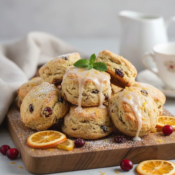 Zesty Mini Orange-Cranberry Scones recipe