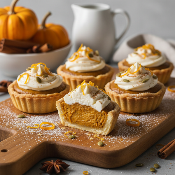 Zesty Mini Pumpkin Spice Tarts recipe