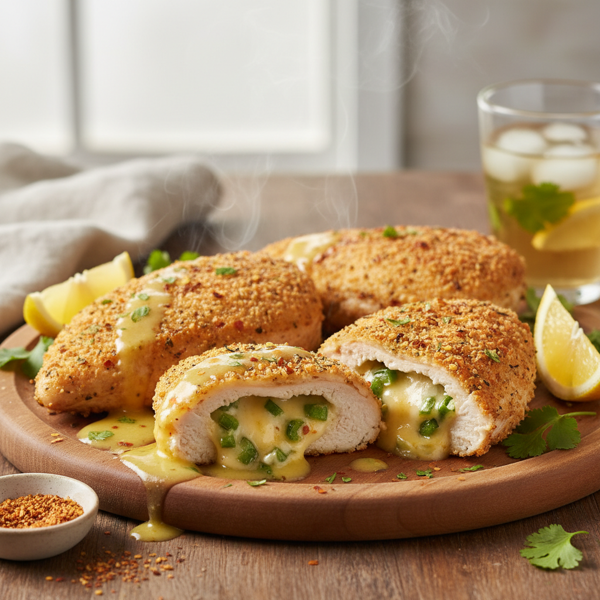 Zesty Monterey Jack Stuffed Chicken Breasts recipe