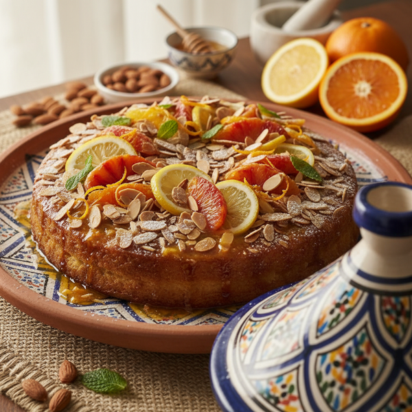 Zesty Moroccan Almond Citrus Delight recipe