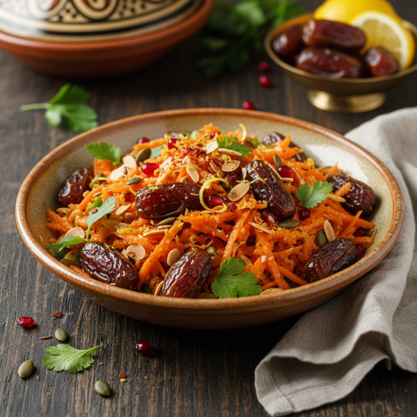 Zesty Moroccan Date and Carrot Salad recipe