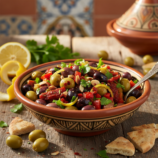 Zesty Moroccan Olive Salsa recipe