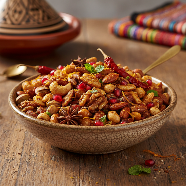 Zesty Moroccan Spiced Nut Medley recipe