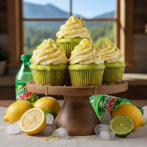 Zesty Mountain Dew Lemon Cupcakes recipe