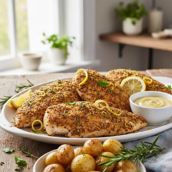 Zesty Mustard-Crusted Chicken recipe