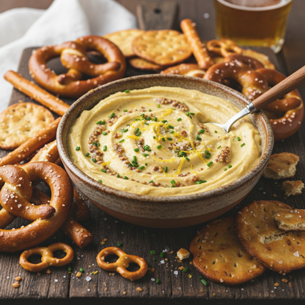 Zesty Mustard Pretzel Dip recipe