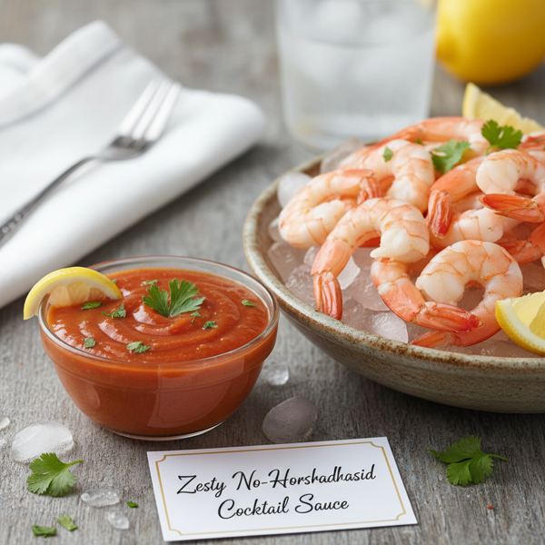 Zesty No-Horseradish Cocktail Sauce recipe