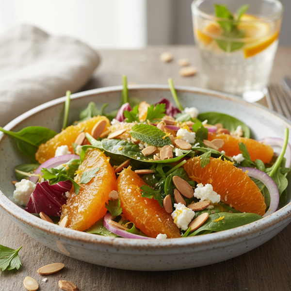 Zesty Orange-Almond Delight Salad recipe