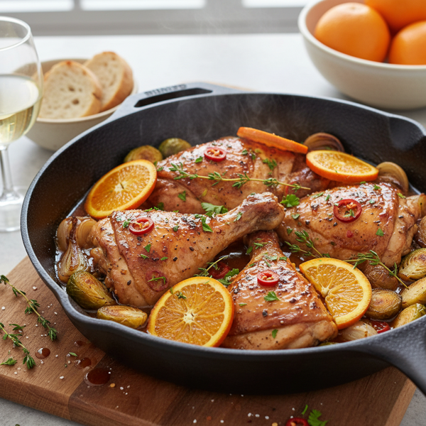 Zesty Orange-Balsamic Chicken Skillet recipe
