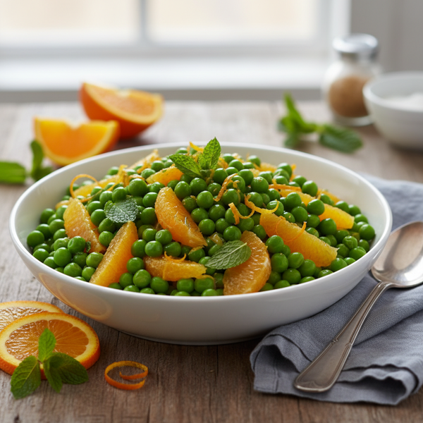 Zesty Orange-Infused Peas recipe