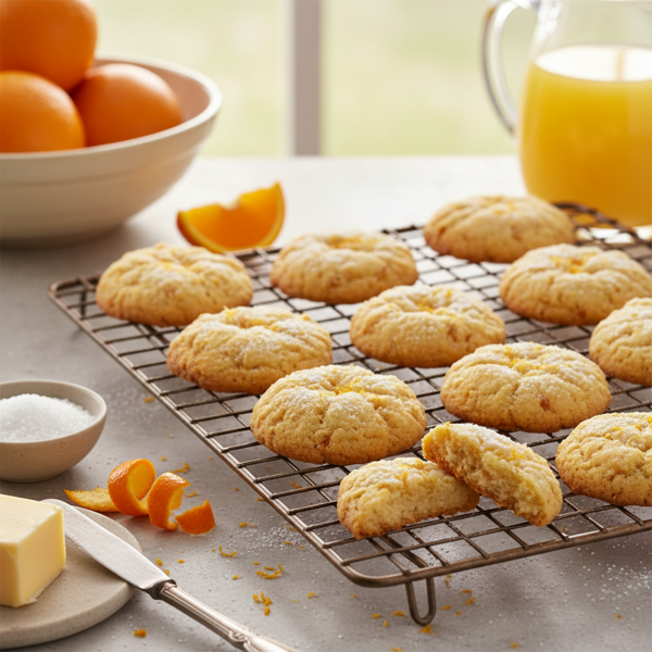 Zesty Orange Butter Cookies recipe