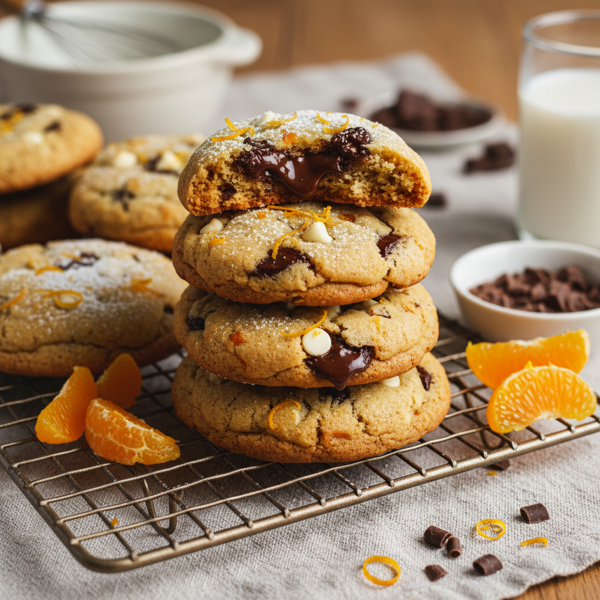 Zesty Orange Chocolate Bliss Cookies recipe