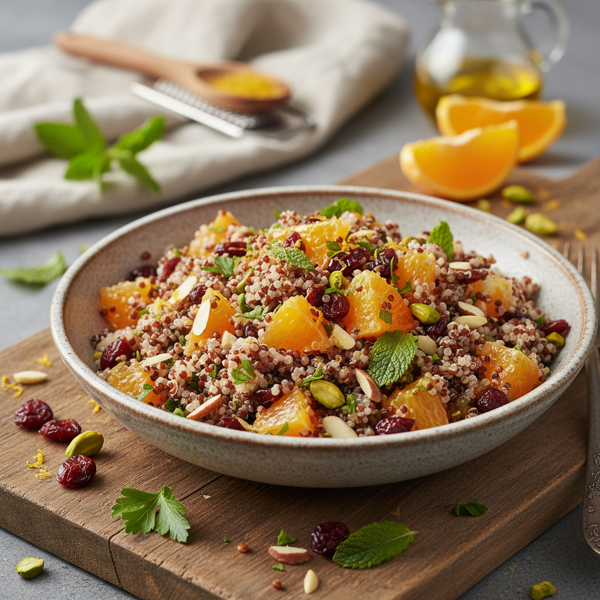 Zesty Orange Cranberry Quinoa Salad recipe