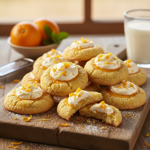 Zesty Orange Cream Cheese Delight Cookies recipe