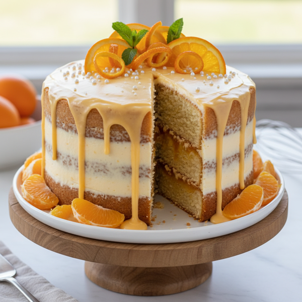 Zesty Orange Delight Cake recipe