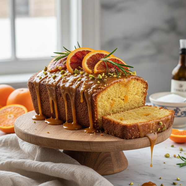 Zesty Orange Infusion Pound Cake with Rich Orange Caramel Glaze recipe