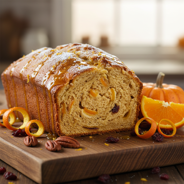Zesty Orange Pumpkin Bread recipe