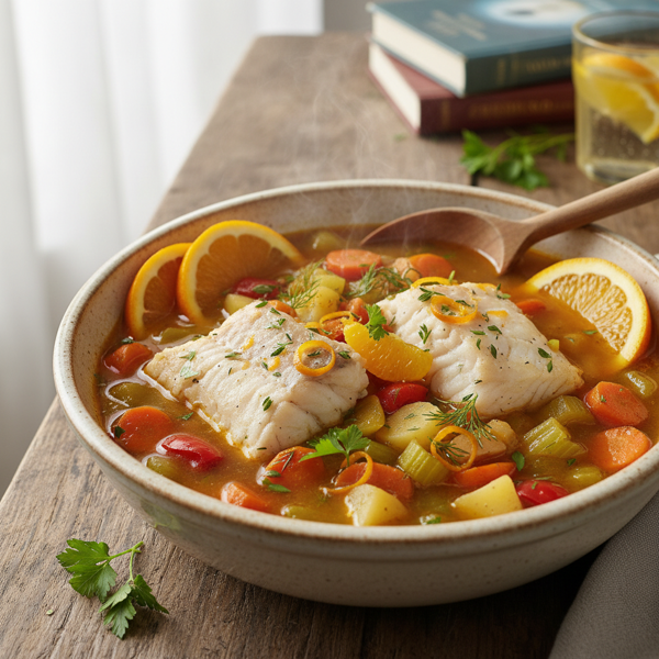 Zesty Orange Roughy Stew recipe