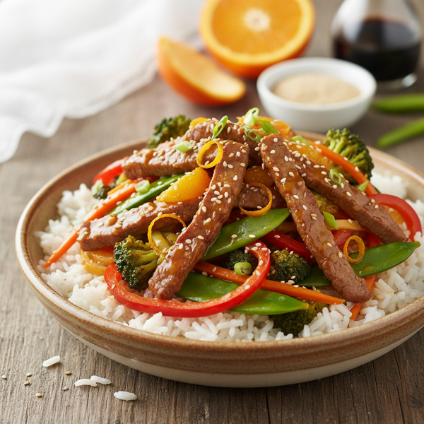 Zesty Orange Sirloin Stir-Fry recipe