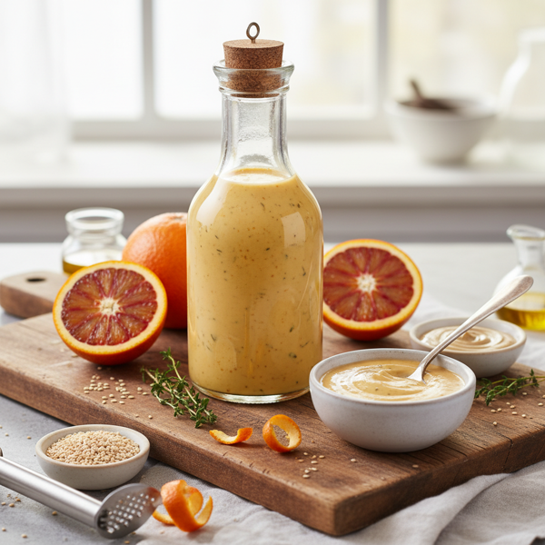 Zesty Orange Tahini Vinaigrette recipe
