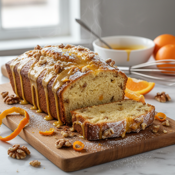 Zesty Orange Walnut Loaf recipe