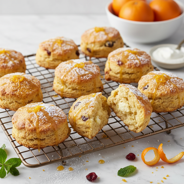 Zesty Orange Yogurt Scones recipe