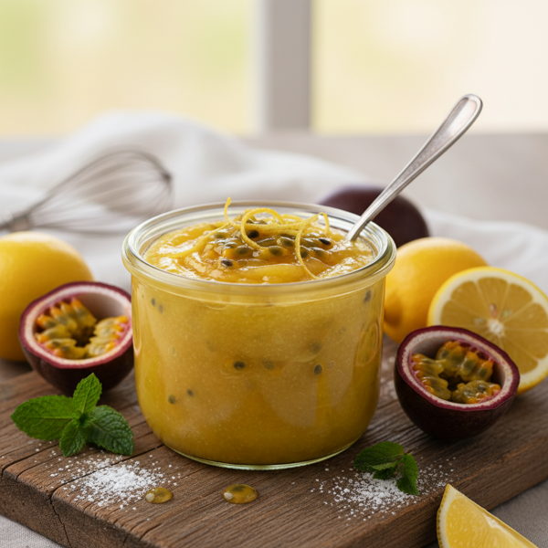 Zesty Passionfruit Lemon Curd recipe
