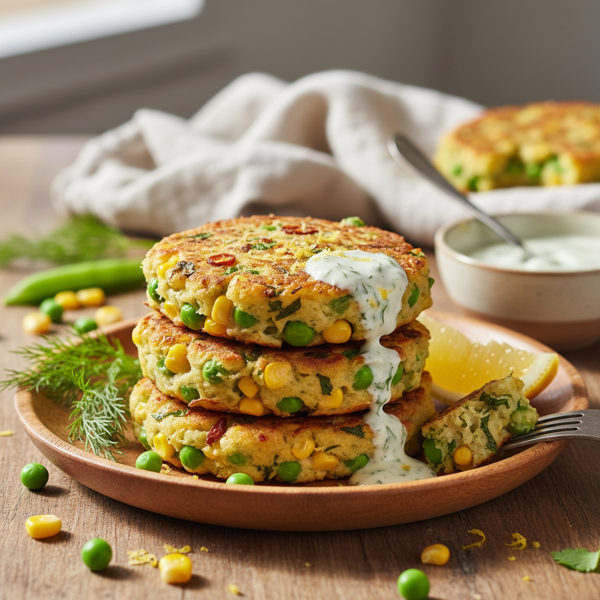 Zesty Pea & Sweetcorn Fritters recipe