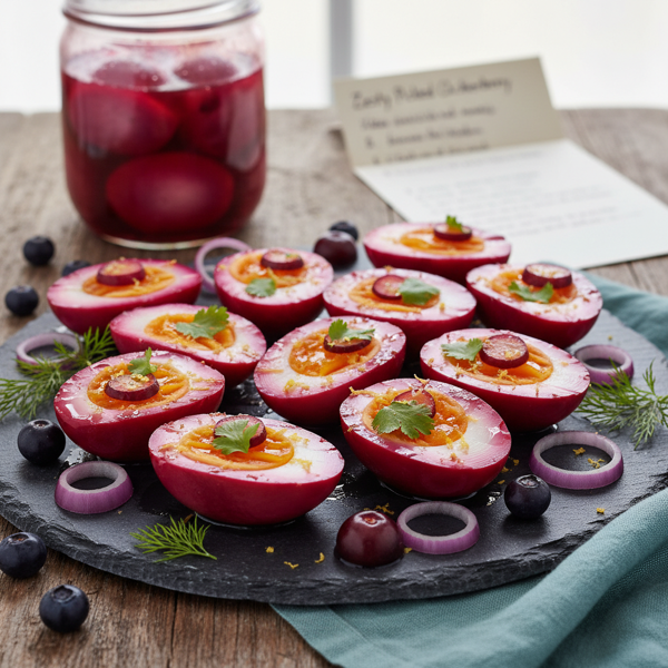 Zesty Pickled Cluckerberry Eggs recipe