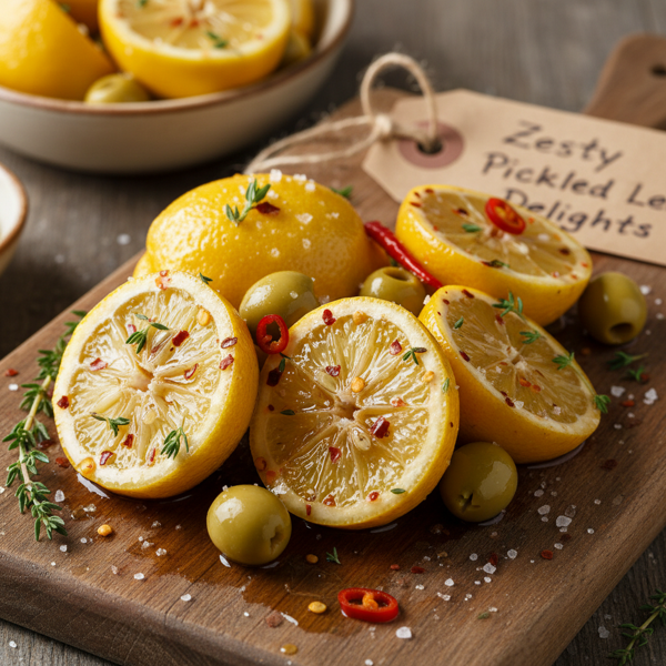 Zesty Pickled Lemon Delights recipe