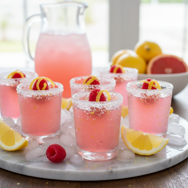 Zesty Pink Lemonade Jello Shots recipe