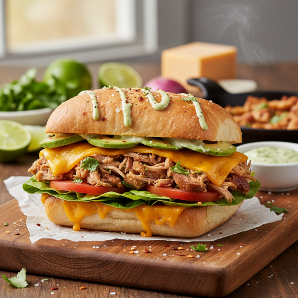 Zesty Pork & Cheddar Torta recipe