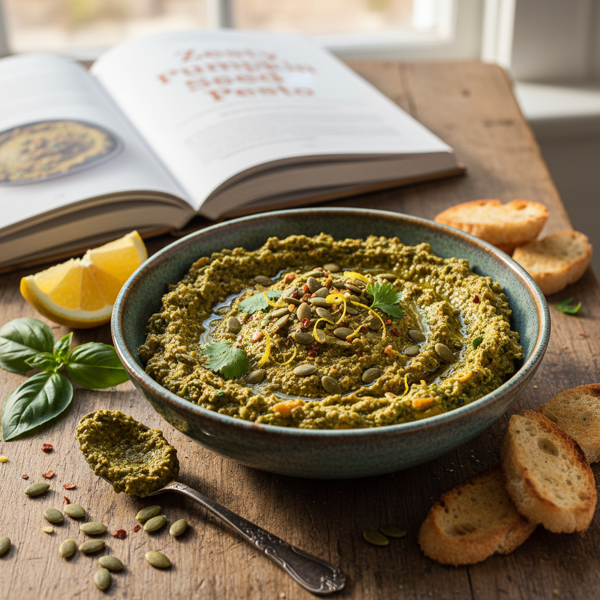 Zesty Pumpkin Seed Pesto recipe