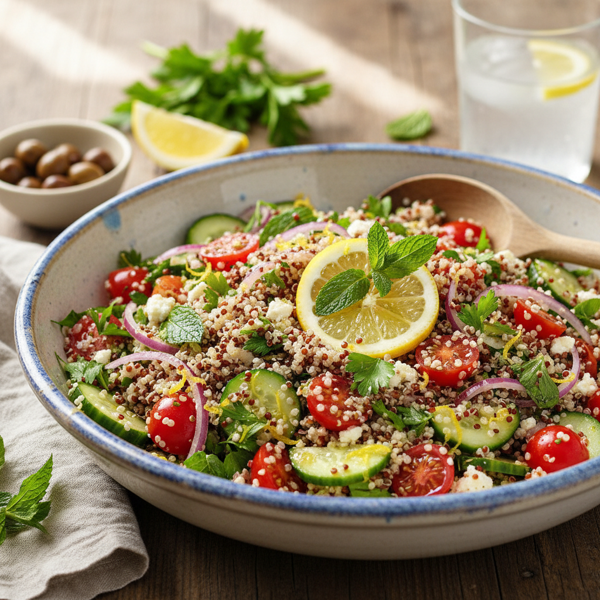 Zesty Quinoa Tabouli Salad recipe