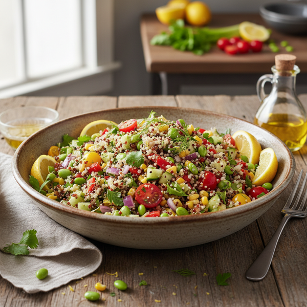 Zesty Quinoa Veggie Salad recipe