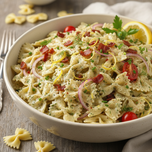 Zesty Ranch Bowtie Pasta Delight recipe