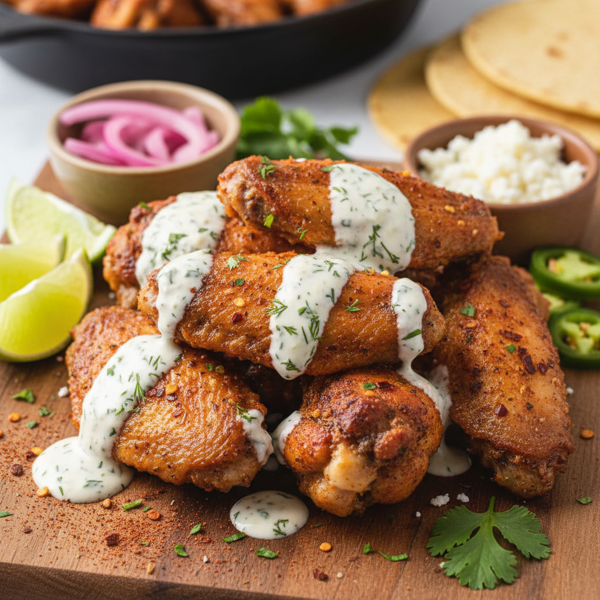 Zesty Ranch Taco Chicken Wings recipe
