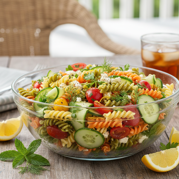 Zesty Rotini and Cucumber Salad recipe