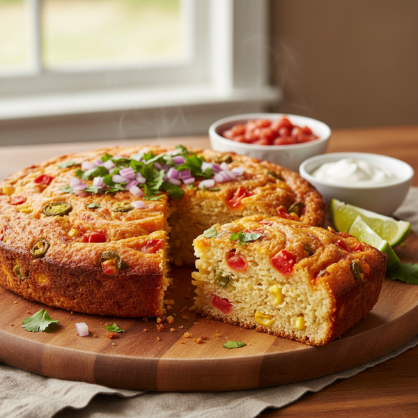 Zesty Salsa Cornbread recipe