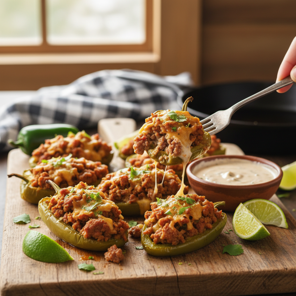 Zesty Sausage-Stuffed Jalapeno Delights recipe